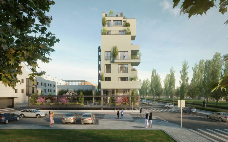 Living Rio, exterior vivienda en Legazpi, Madrid